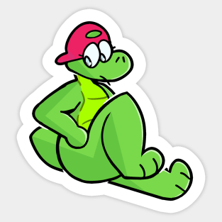 Alli the Alligator looking cute. Sticker